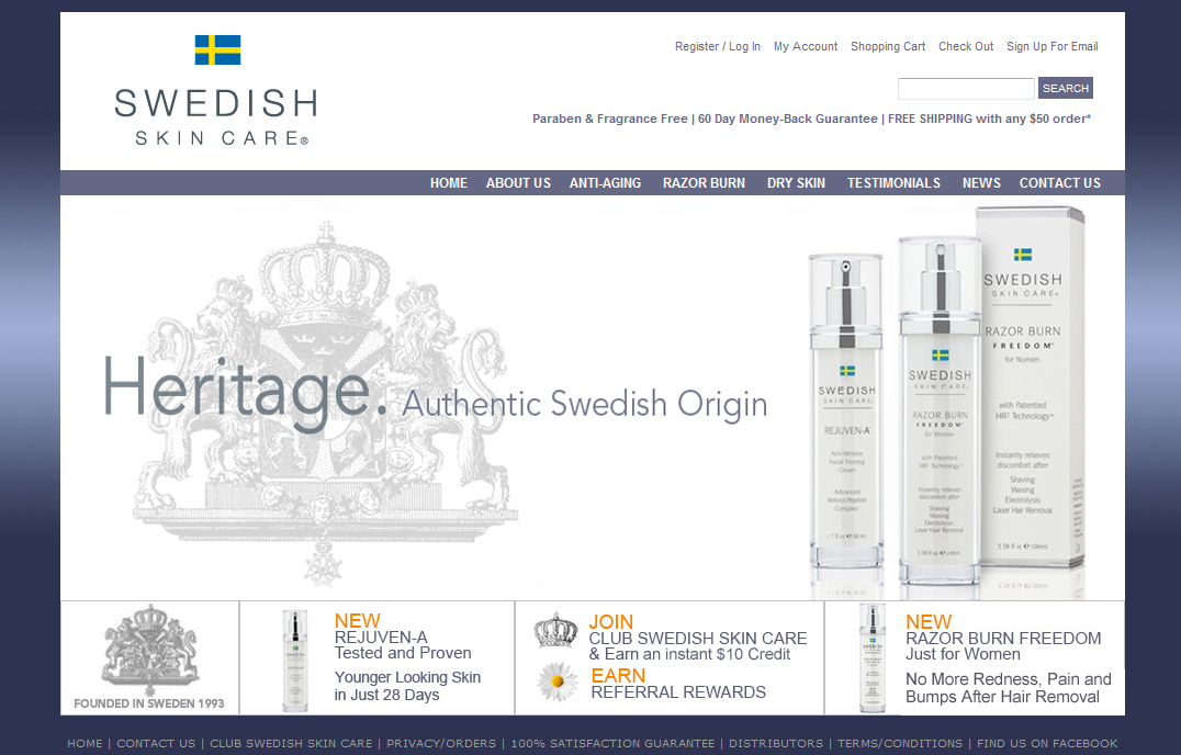 Custom Shopping Cart Web Design
